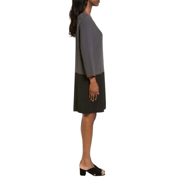 Eileen Fisher long sleeve loose fit shift dress size S excellent condition - Picture 2 of 12
